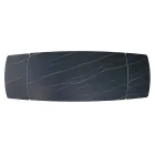 Tavolo Allungabile Realizzato con Piano in Ceramica e Base in Ferro - Incrocio Viadurini