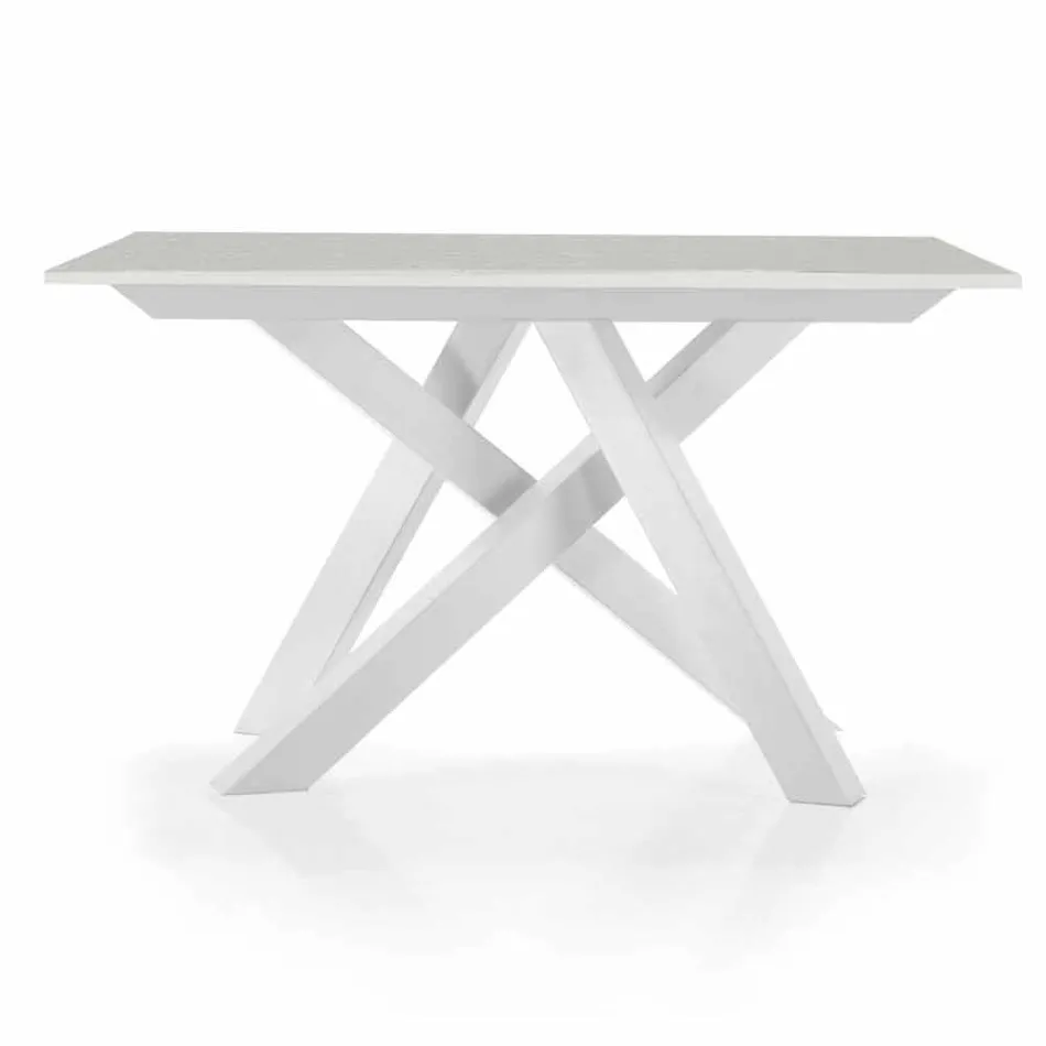 Tavolo Consolle Allungabile fino a 325 cm in Melaminico Made in Italy – Settimmio Viadurini