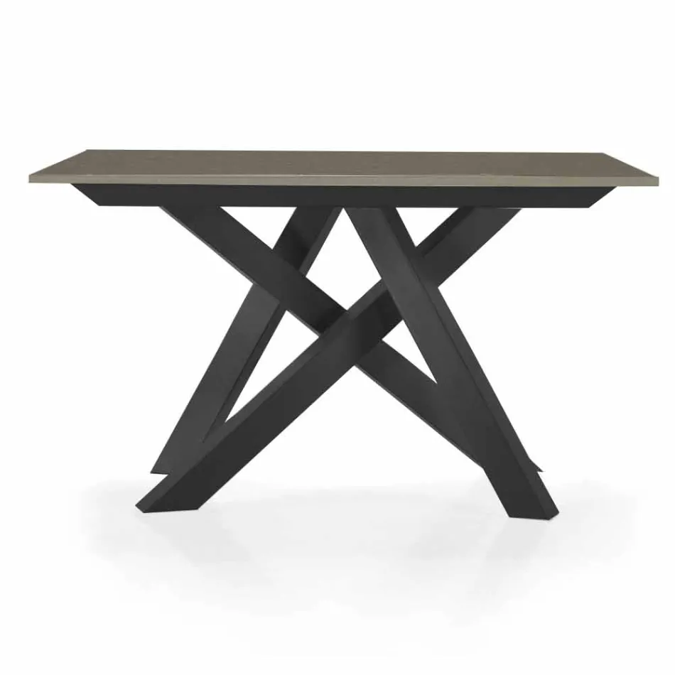 Tavolo Consolle Allungabile fino a 325 cm in Melaminico Made in Italy – Settimmio Viadurini