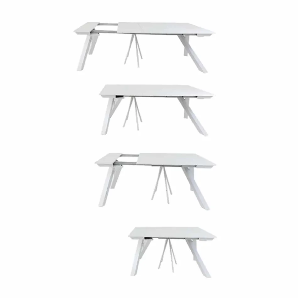 Tavolo Consolle Allungabile fino a 325 cm in Melaminico Made in Italy – Settimmio Viadurini