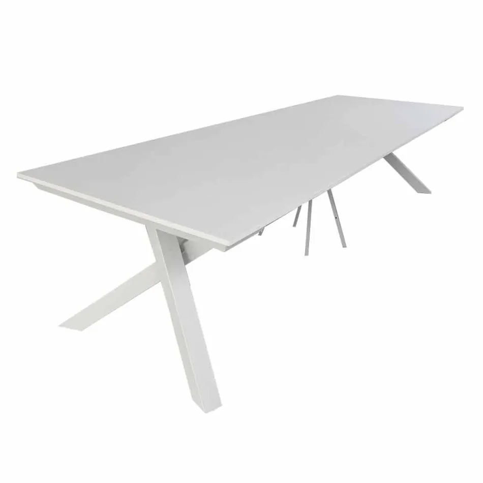 Tavolo Consolle Allungabile fino a 325 cm in Melaminico Made in Italy – Settimmio Viadurini