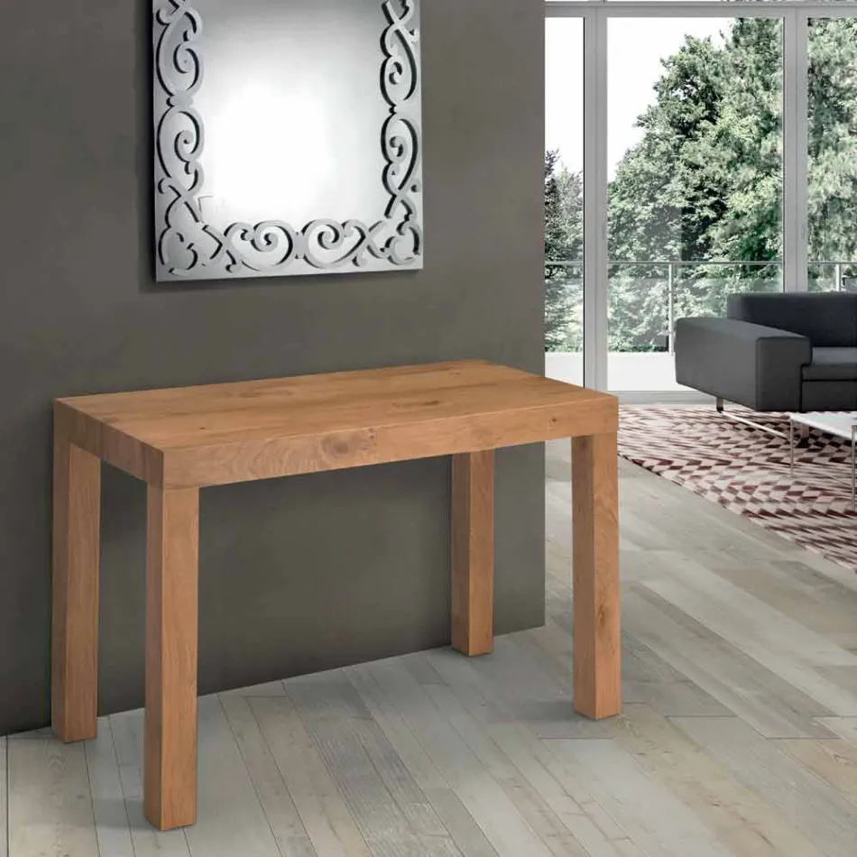 Tavolo Consolle Allungabile in Legno Impiallacciato Made in Italy – Gordito Viadurini