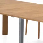 Tavolo Consolle Allungabile in Legno Impiallacciato Made in Italy – Gordito Viadurini