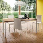 Tavolo Cucina Allungabile Fino a 240 cm Effetto Legno Made in Italy - Maltese Viadurini
