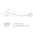 Tavolo Cucina Allungabile Fino a 240 cm in Hpl Pregiato Made in Italy - Jupiter Viadurini