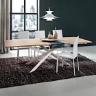 Tavolo Cucina Allungabile Fino a 280 cm in Legno Realizzato in Italia - Carlino Viadurini