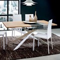 Tavolo Cucina Allungabile Fino a 280 cm in Legno Realizzato in Italia - Carlino