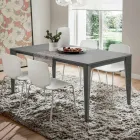 Tavolo Cucina in Metallo Verniciato con Piano in Fenix Made in Italy - Efisto Viadurini