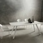 Tavolo da Cucina con Piano a Botte in Fenix Made in Italy, di Lusso - Lingotto Viadurini