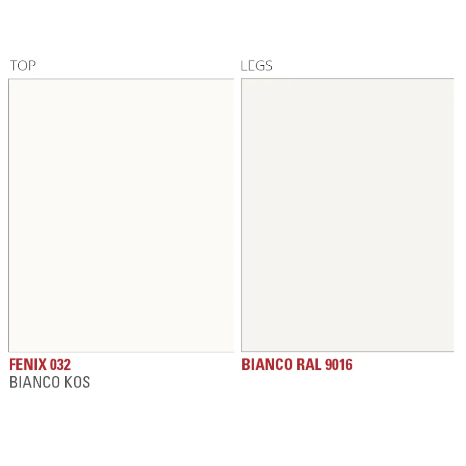 Tavolo da Cucina con Piano a Botte in Fenix Made in Italy, di Lusso - Lingotto Viadurini