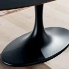 Tavolo da Cucina in Fenix e Marmo Sintetico Laccato Made in Italy -Brontolo Viadurini