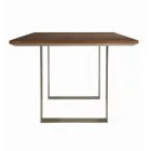 Tavolo da Cucina in Legno Massello e Gambe in Ferro Made in Italy - Pegasus Viadurini