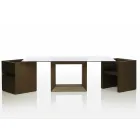 Tavolo da esterno 200x100 cm Vela by Vondom, in resina di polietilene Viadurini