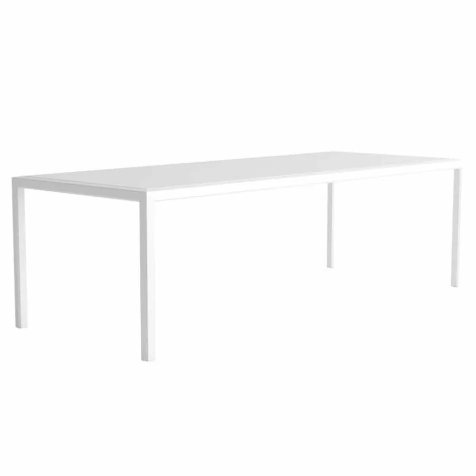 Tavolo da Esterno in Alluminio di Design Moderno per Giardino - Mississippi2 Viadurini