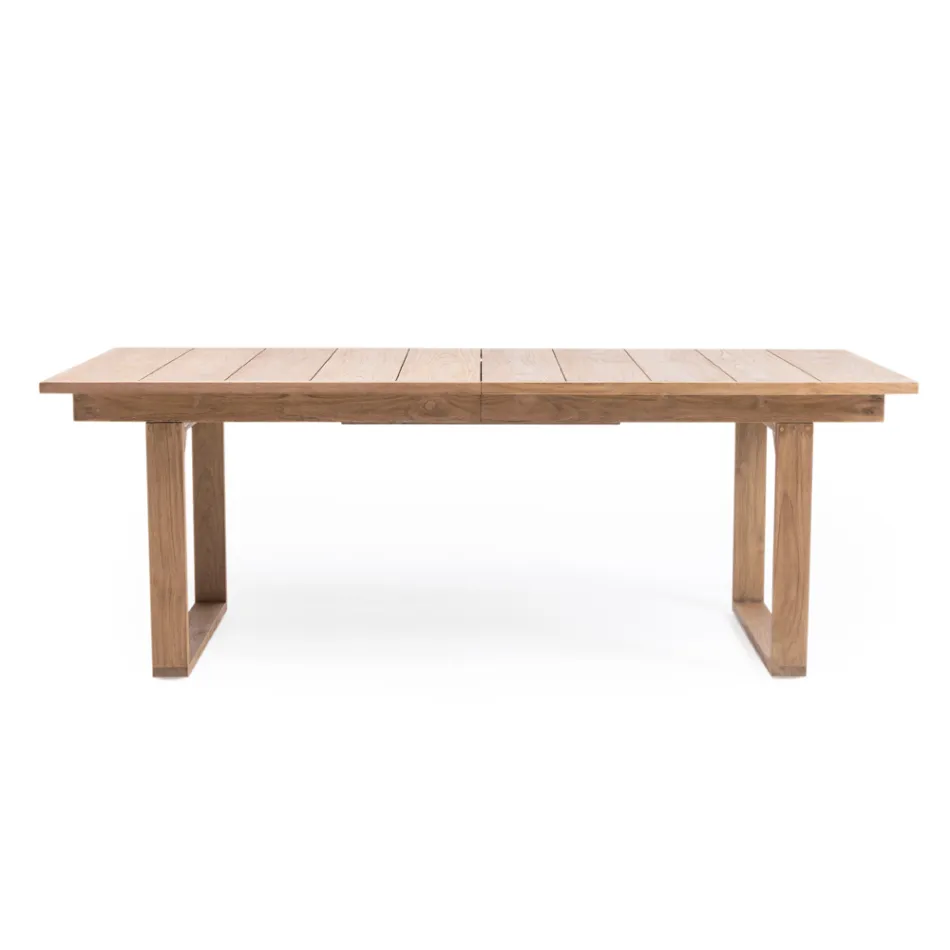 Tavolo da Esterno in Legno Teak Allungabile a 270 cm - Marie Viadurini