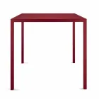 Tavolo da Esterno Quadrato in Lamiera Made in Italy - Benedict Viadurini