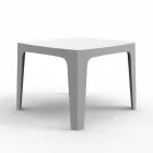 Tavolo da esterno quadrato Solid by Vondom in polipropilene, di design Viadurini