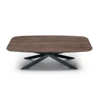 Tavolo da Pranzo a Botte in Laminato Effetto Legno Made in Italy - Grotta Viadurini