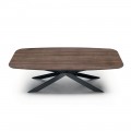 Tavolo da Pranzo a Botte in Laminato Effetto Legno Made in Italy - Grotta