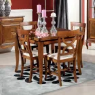 Tavolo da Pranzo Allungabile 240 cm Stile Classico Made in Italy - Helisa Viadurini