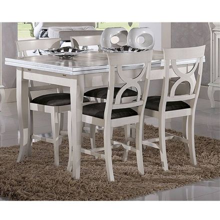 Tavolo da Pranzo Allungabile 240 cm Stile Classico Made in Italy - Helisa Viadurini