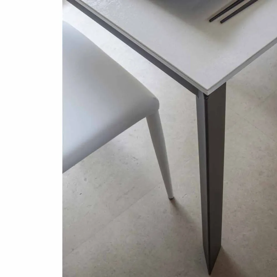 Tavolo da Pranzo Allungabile a 180 cm in Ceramica Made in Italy - Pitagora Viadurini
