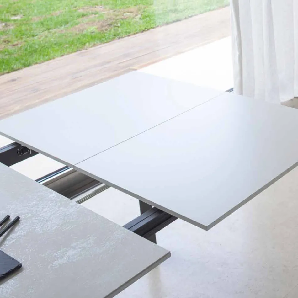 Tavolo da Pranzo Allungabile a 180 cm in Ceramica Made in Italy - Pitagora Viadurini