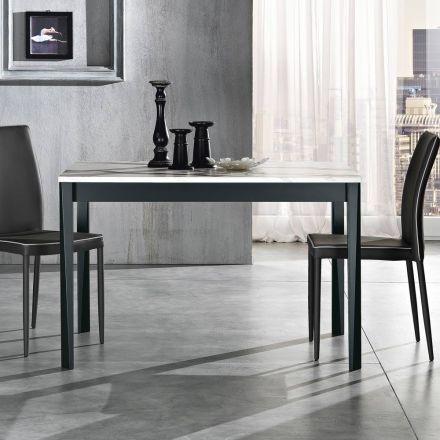 Tavolo da Pranzo Allungabile a 180 cm in Faggio Made in Italy - Otiello Viadurini