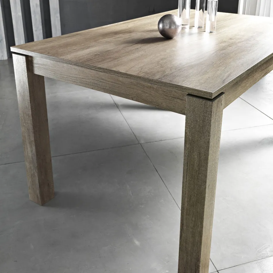 Tavolo da Pranzo Allungabile a 200 cm in Melaminico Made in Italy - Denis Viadurini