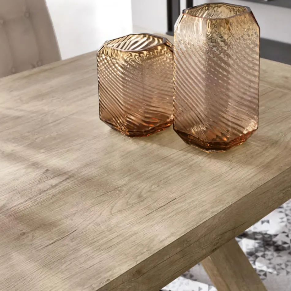 Tavolo da Pranzo Allungabile a 260 cm Effetto Legno Made in Italy - Lenova Viadurini