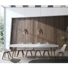Tavolo da Pranzo Allungabile a 270 cm in Mdf e Legno Massello - Maurizio Viadurini