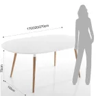 Tavolo da Pranzo Allungabile a 270 cm in Mdf e Legno Massello - Maurizio Viadurini