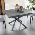 Tavolo da Pranzo Allungabile con Struttura in Metallo Made in Italy - Elastico