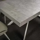 Tavolo da Pranzo Allungabile Fino a 260 cm in Legno Nobilitato e Metallo - Lukas Viadurini