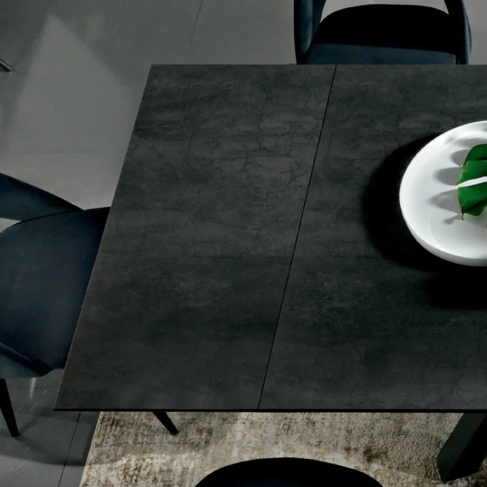 Tavolo da Pranzo Allungabile Fino a 278 cm in Laminam Made in Italy - Settimmio Viadurini