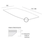 Tavolo da Pranzo Allungabile Fino a 280 cm in Fenix Made in Italy - Lingotto Viadurini