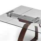 Tavolo da Pranzo Allungabile Fino a 280 cm in Vetro Made in Italy - Antimo Viadurini