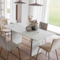 Tavolo da Pranzo Allungabile fino a 280 o 298 cm Piano Ceramica - Nomia