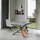 Tavolo da Pranzo Allungabile Fino a 440 cm Piano in Legno Made in Italy - Boan Viadurini