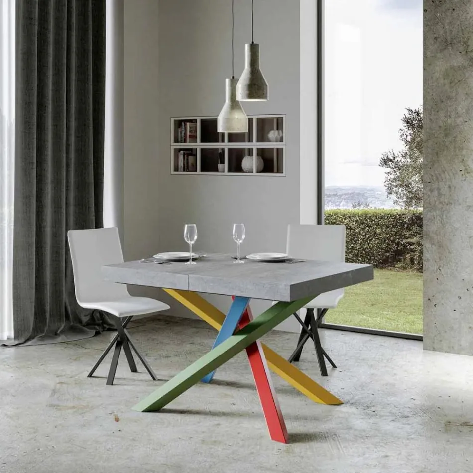 Tavolo da Pranzo Allungabile Fino a 440 cm Piano in Legno Made in Italy - Boan Viadurini