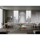 Tavolo da Pranzo Allungabile Fino a 440 cm Piano in Legno Made in Italy - Boan Viadurini