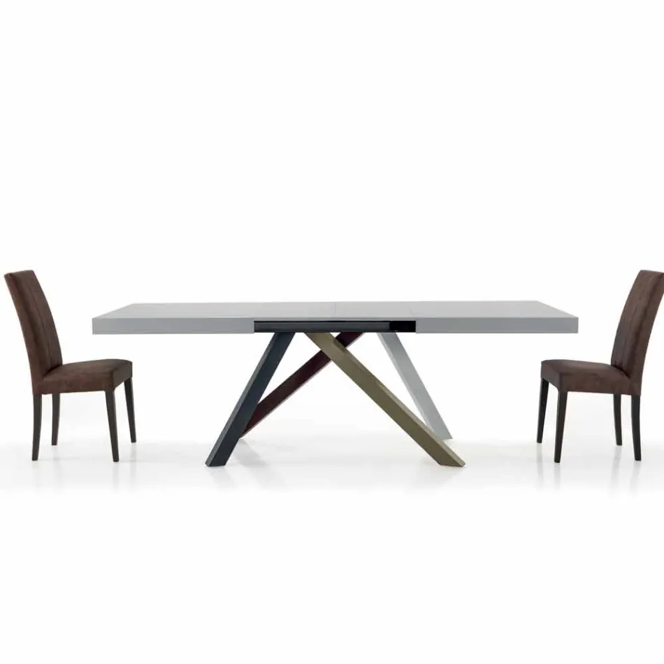 Tavolo da Pranzo Allungabile fino a 450 cm in Laminato Made in Italy – Salentino Viadurini