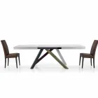 Tavolo da Pranzo Allungabile fino a 450 cm in Laminato Made in Italy – Salentino Viadurini