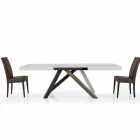 Tavolo da Pranzo Allungabile fino a 450 cm in Laminato Made in Italy – Salentino Viadurini
