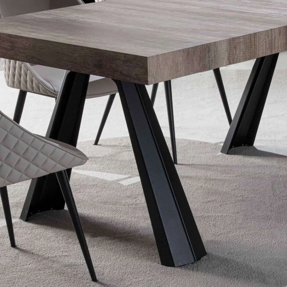 Tavolo da Pranzo Allungabile Fino a 500 cm con Piano in Nobilitato - Raimondo Viadurini