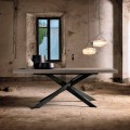 Tavolo Allungabile di Design in Legno Rovere 14 Posti - Oncino