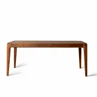 Tavolo da pranzo allungabile legno noce naturale design moderno Sanni Viadurini