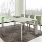 Tavolo da Pranzo Allungabile,Piano in Vetro Temperato - Faleria Viadurini