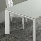 Tavolo da Pranzo Allungabile,Piano in Vetro Temperato - Faleria Viadurini