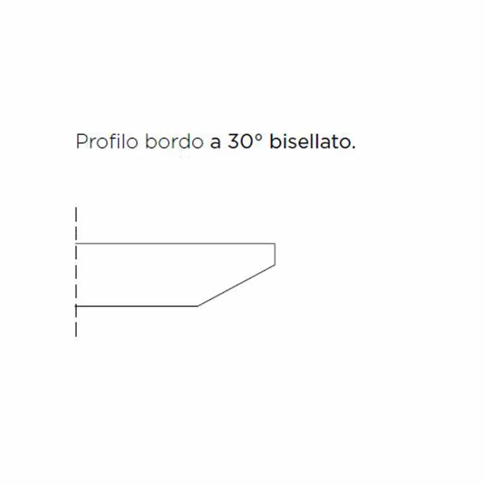 Tavolo da Pranzo con Piano a Botte in Laminato HPL Made in Italy - Settimmio Viadurini